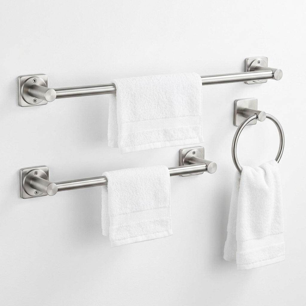Towel Rod and Towel Ring – 100% Waterproof Bathroom