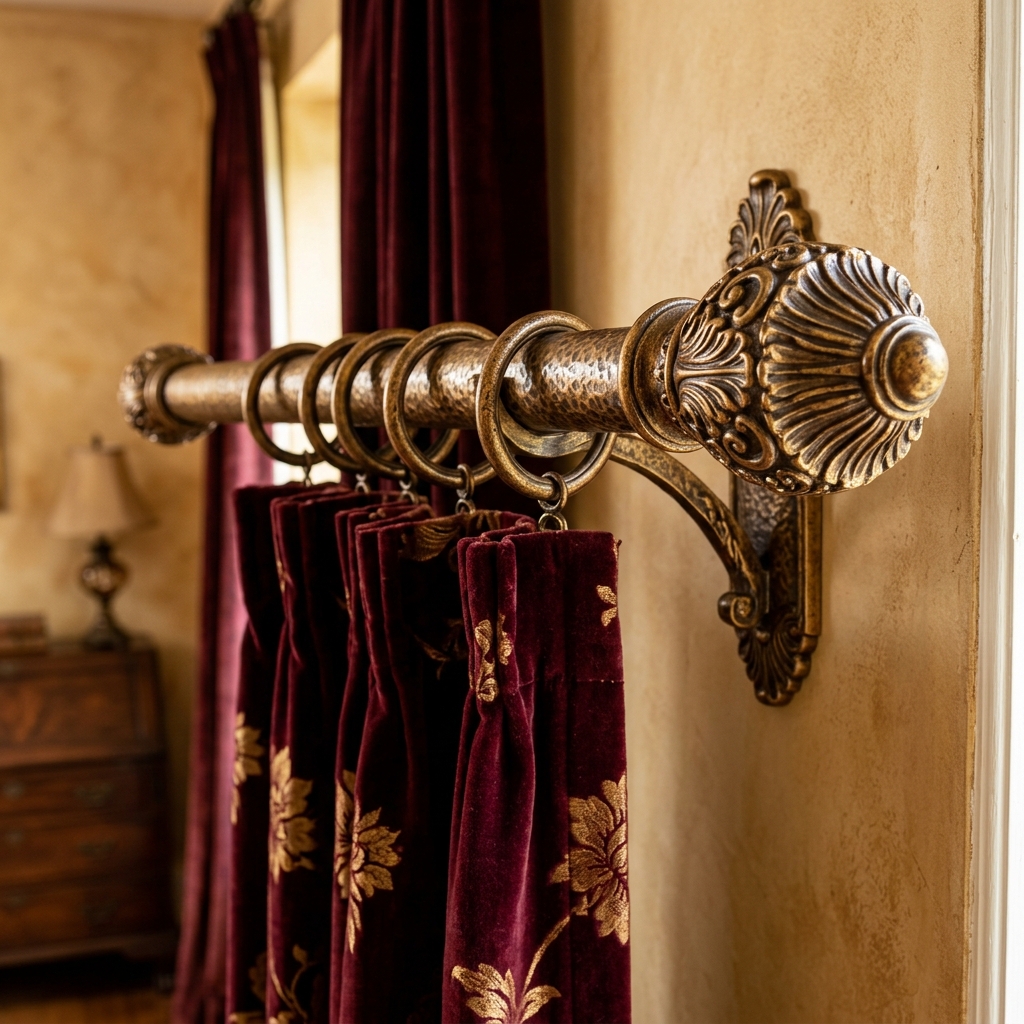 Antique Finish Curtain Pipe – Royal Vintage