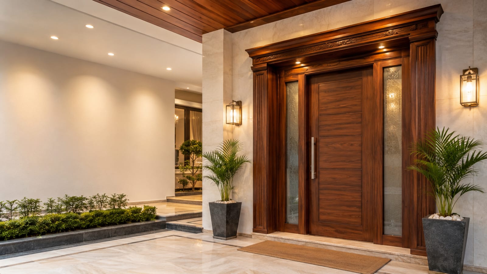 Premium wooden entrance door