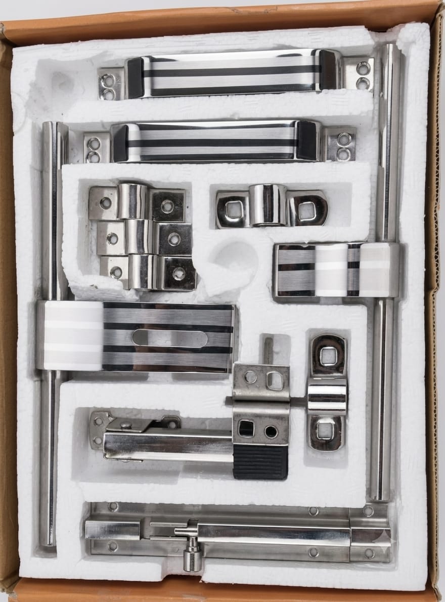 Complete stainless steel door kit