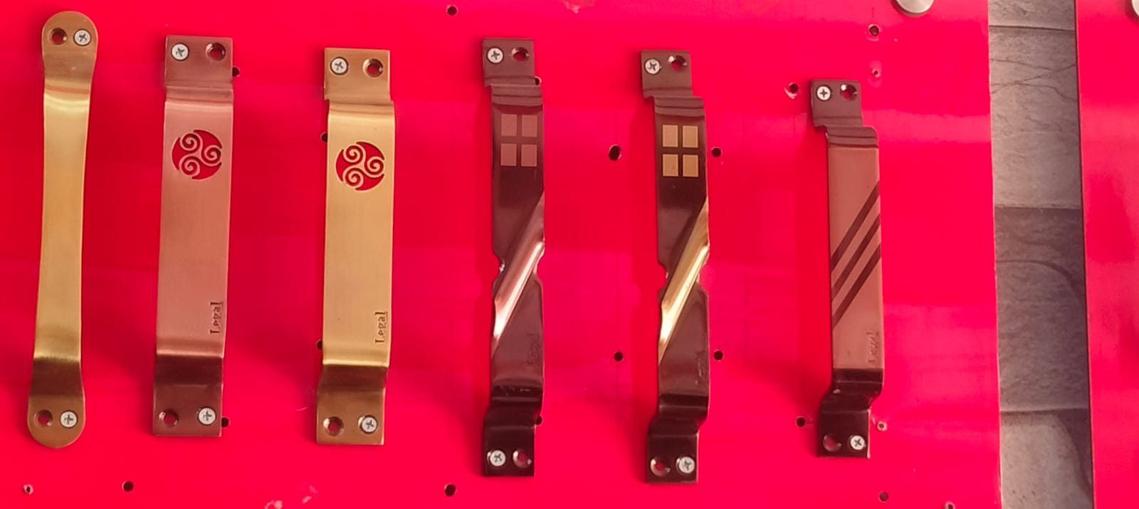 Door handle finish collection