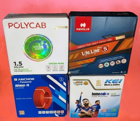 Polycab Havells Anchor and KEI wire boxes